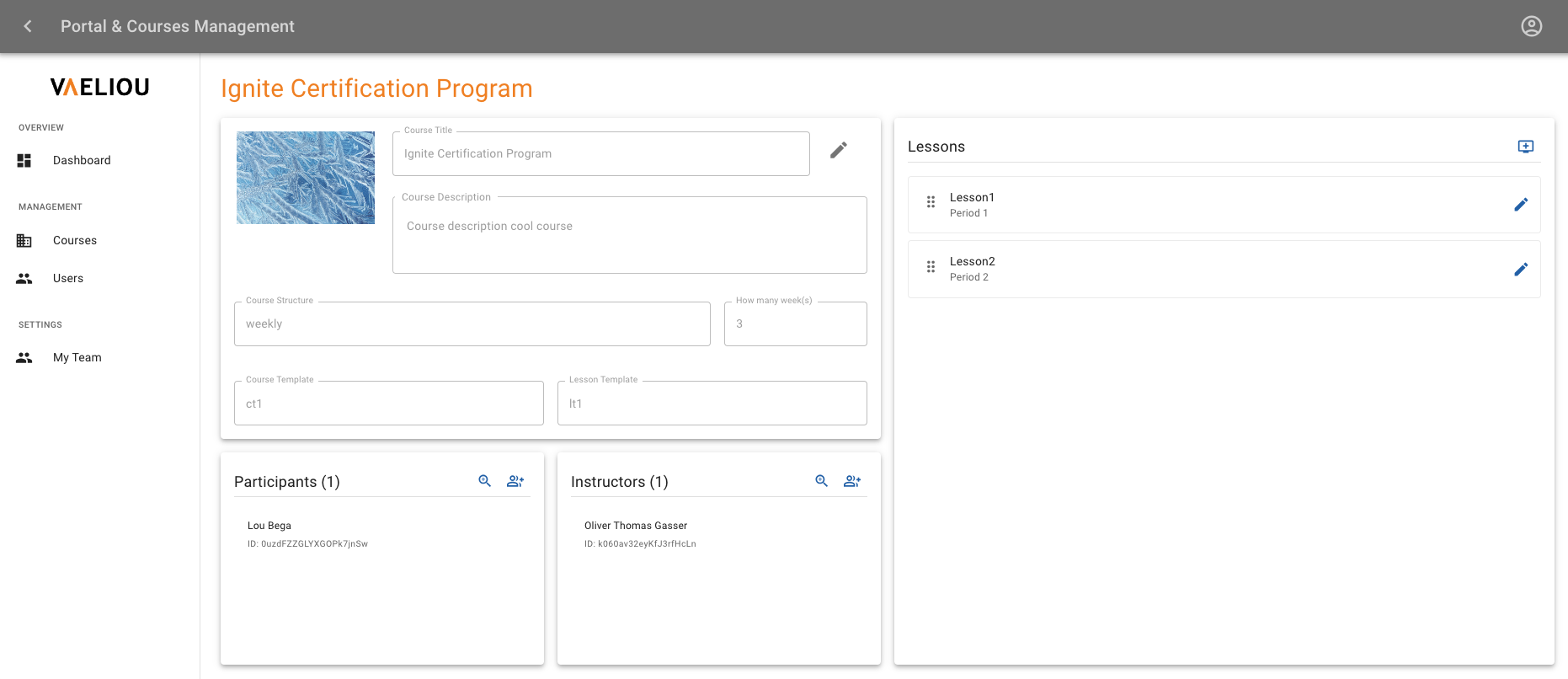 Course Portal Administration